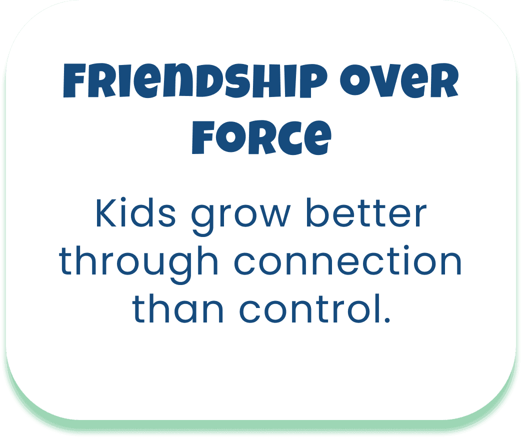 Friendship Over Force back