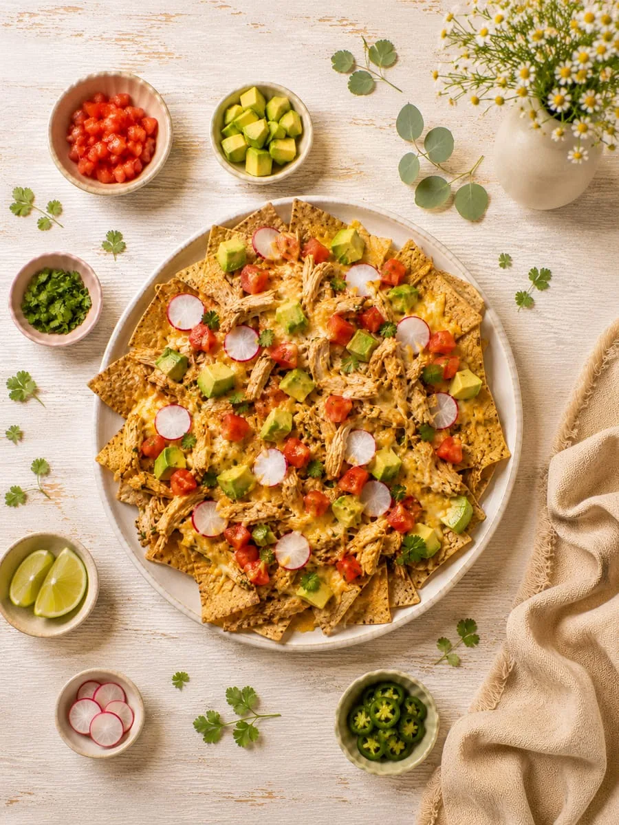 Chicken and Avocado Nachos