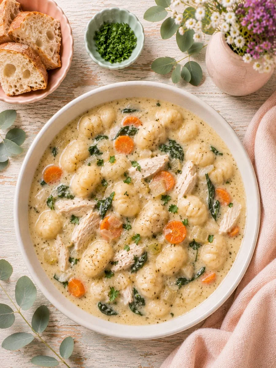 Healthy Chicken Gnocchi Soup
