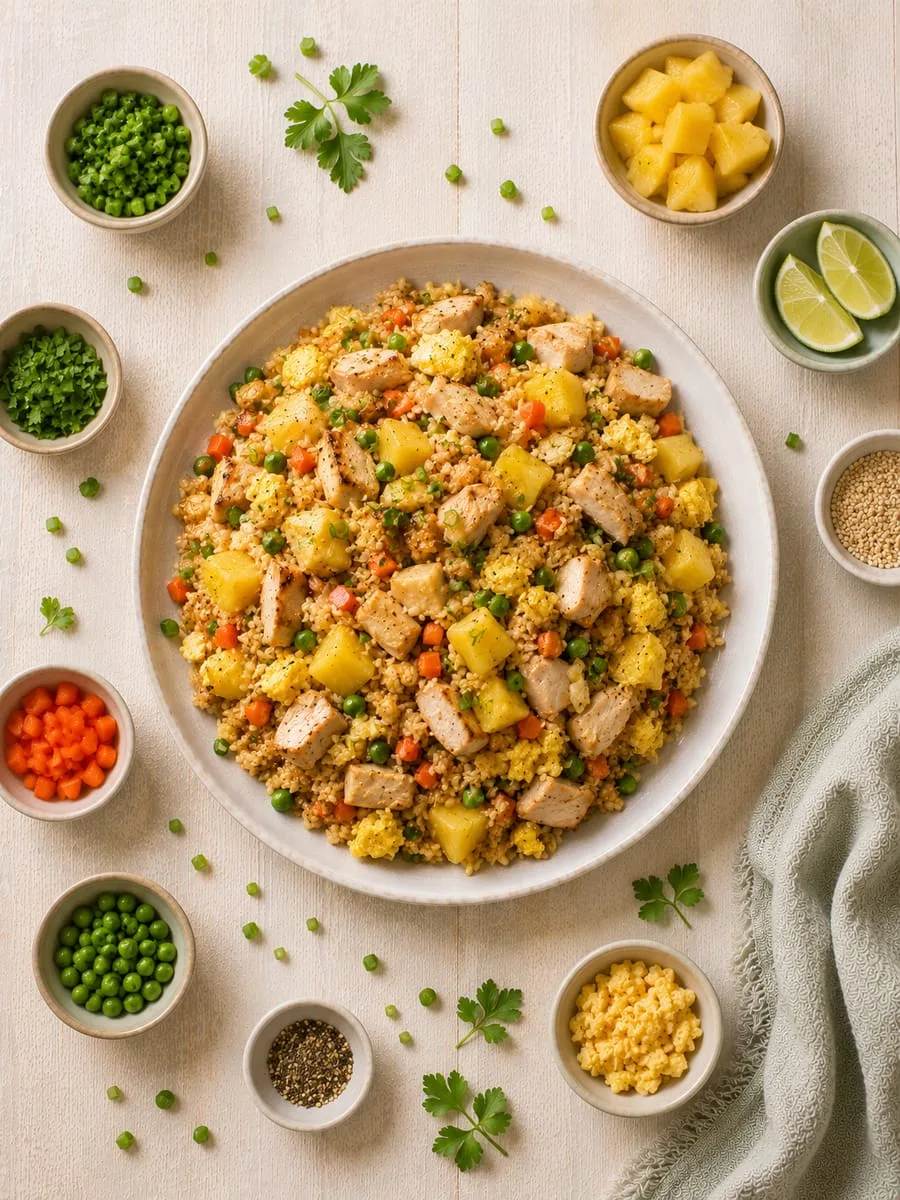 Healthy Pineapple Chicken Fried Rice