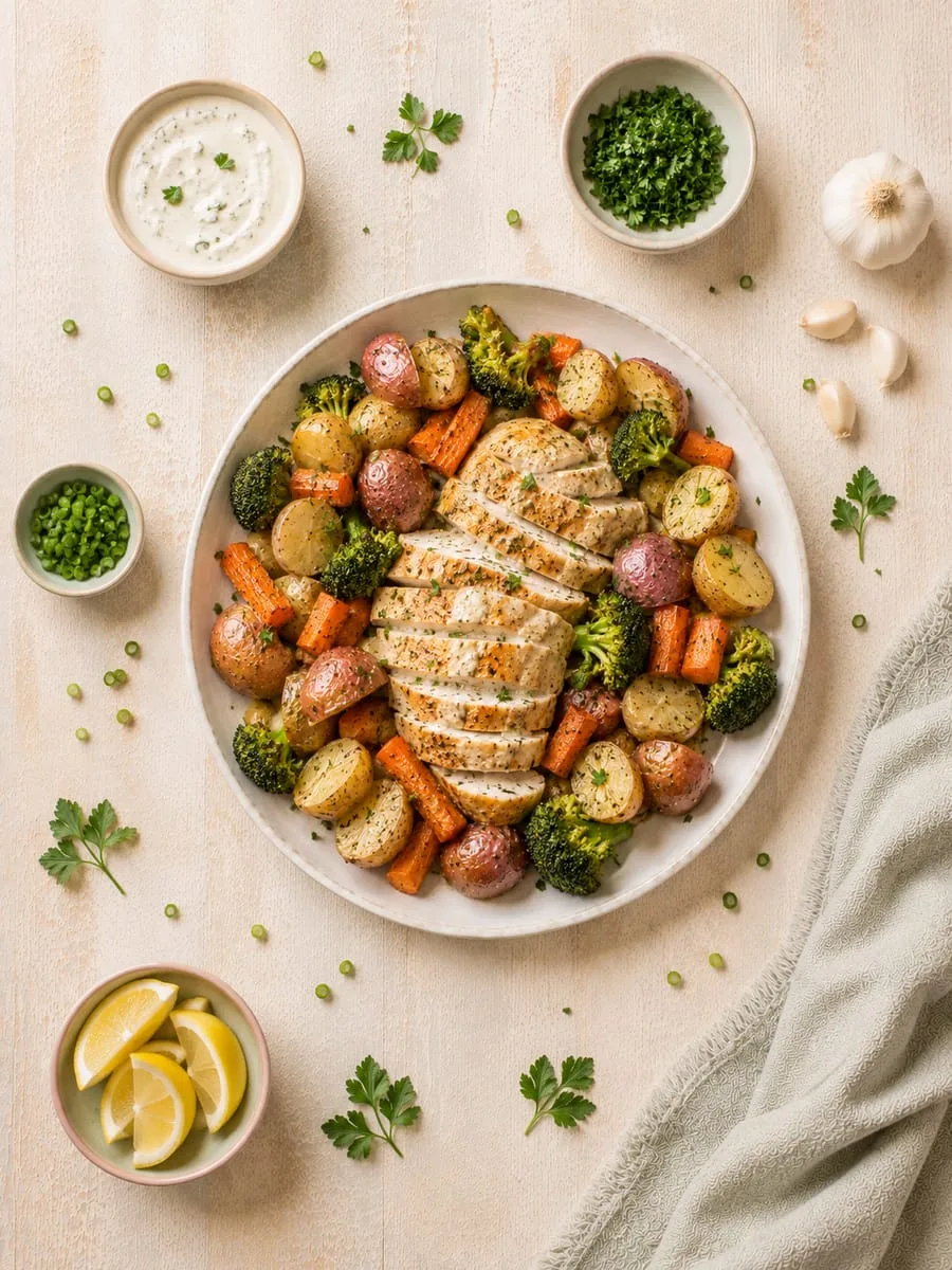 Healthy Ranch Chicken and Potatoes