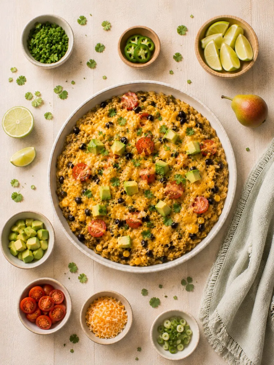 Mexican-Inspired Orzo Enchilada Skillet